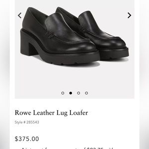 Vince the Rowe leather lug loafer
